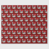Papier Cadeau J'aime les pigeons (Plat)