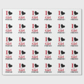 Papier Cadeau J'Aime Ma Fille (Plat)