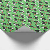 Papier Cadeau J'aime ma frontière Collie (Coin)