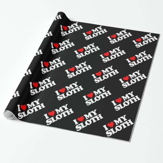 PAPIER CADEAU J'AIME MA PARESSE (Déroulé)