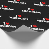 PAPIER CADEAU J'AIME MICHIGAN (Coin)