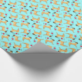 Papier Cadeau J'aime mon Akita (Coin)