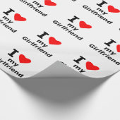 Papier Cadeau J'aime mon amie (Coin)
