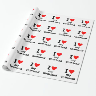 Papier Cadeau J'aime mon amie