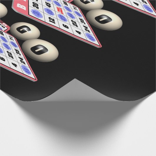 Papier Cadeau J'aime mon bingo-test enveloppant le papier de (Coin)