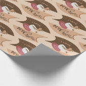 Papier Cadeau J'aime mon café Retro Java (Coin)