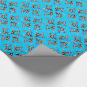 Papier Cadeau J'aime mon chien australien de bétail (Coin)