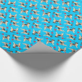 Papier Cadeau J'aime mon Elkhound norvégien (Coin)