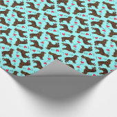 Papier Cadeau J'aime mon épagneul de Boykin (Coin)