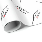 Papier Cadeau J'aime mon FR-S (Coin rond)