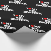 PAPIER CADEAU J'AIME MON FRÈRE (Coin)