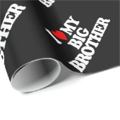 PAPIER CADEAU J'AIME MON FRÈRE (Coin rond)