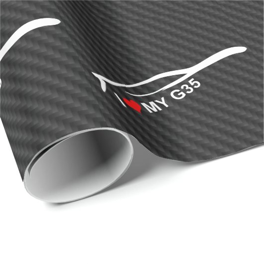 Papier Cadeau J'aime mon G35 (Coin rond)