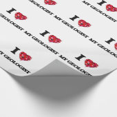 Papier Cadeau J'aime mon géologue (Coin)