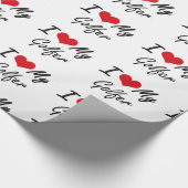 Papier Cadeau J'aime mon golfeur (Coin)