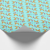 Papier Cadeau J'aime mon Greyhound italien (Coin)