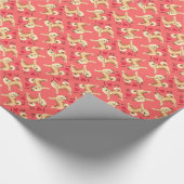 Papier Cadeau J'aime mon norvégien Buhund (Coin)