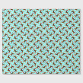 Papier Cadeau J'aime mon Otterhound (Plat)