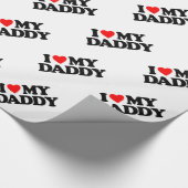 PAPIER CADEAU J'AIME MON PAPA (Coin)