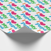 Papier Cadeau J'aime mon papa (Coin)