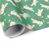 Papier Cadeau J'aime mon poseur anglais (Coin rond)