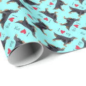 Papier Cadeau J'aime mon poseur de Gordon (Coin rond)