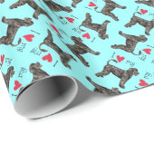 Papier Cadeau J'aime mon PWD (Coin rond)