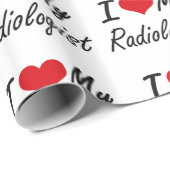 Papier Cadeau J'aime mon radiologue (Coin rond)