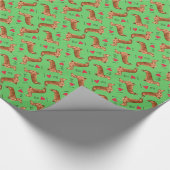 Papier Cadeau J'aime mon teckel (Coin)