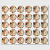 Papier Cadeau J'aime mon terrier gallois (Plat)
