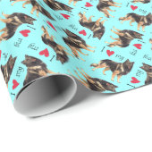 Papier Cadeau J'aime mon Tervuren belge (Coin rond)