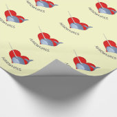 Papier Cadeau J'aime Narwhals (Coin)