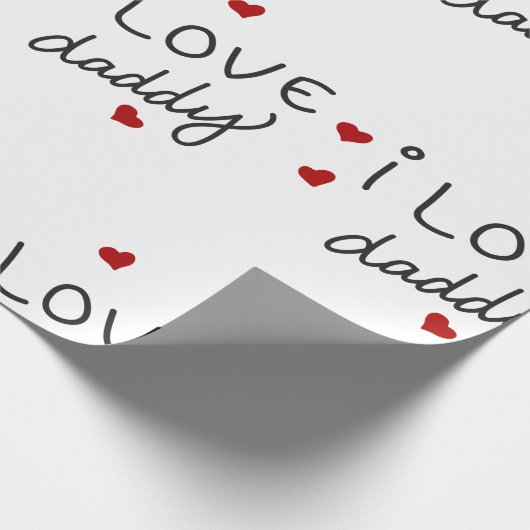 Papier Cadeau J'aime papa (Coin)