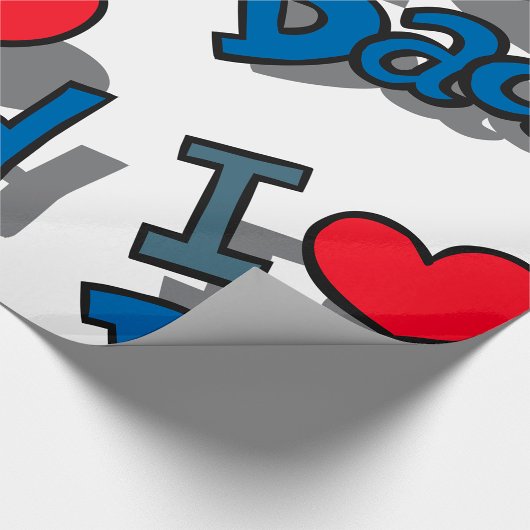 Papier Cadeau J'aime papa