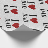 Papier Cadeau J'aime papa Parties scintillant papier enveloppant (Coin)