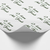 Papier Cadeau J'aime tous les aliments sains (Coin)