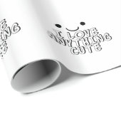 Papier Cadeau J'Aime Tout Ce Qui Est Mal (Coin rond)