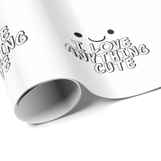 Papier Cadeau J'Aime Tout Ce Qui Est Mal (Coin rond)