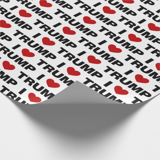 Papier Cadeau J'aime Trump (Coin)