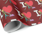 Papier Cadeau J'Aime Vacuumer (Coin rond)