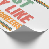 Papier Cadeau j'aime vraiment les ingénieurs électriques (Coin)