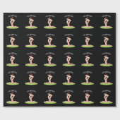 Papier Cadeau J'Aime Worm Hugs Funny Warm Worm Pun Dark BG (Plat)