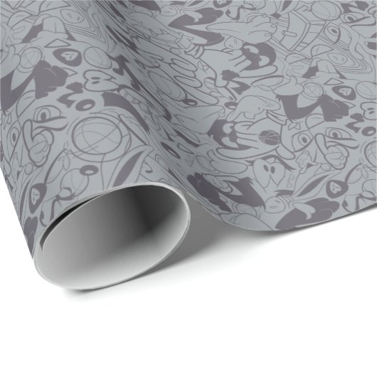 Papier Cadeau JAM SPACE : UN NOUVEAU LEGAC™ | DAFFY DUCK™ Motif (Coin rond)