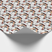 Papier Cadeau Jambes Art déco femmes Greyhound Whippet Chien R (Coin)