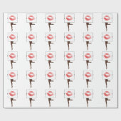 Papier Cadeau Jambes et baiser (Plat)