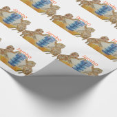 Papier Cadeau Jambo Jumbo African Kids Elephants Art Imprimer (Coin)