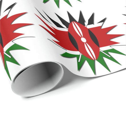 Papier Cadeau Jambo Kenya Hakuna Matata (Coin rond)