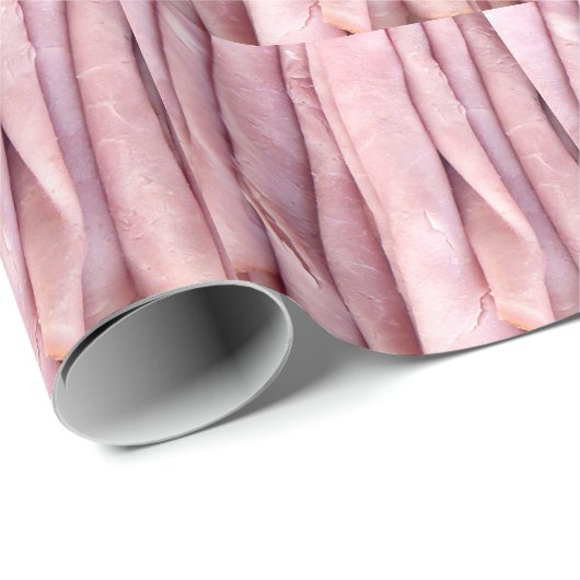 PAPIER CADEAU JAMBRE DE VIANDE DE DÉJEUNER (Coin rond)