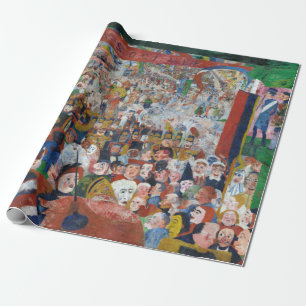 Papier Cadeau James Ensor L'entrée du Christ à Bruxelles en 18