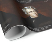 Papier Cadeau James K Polk Et Citation (Coin rond)